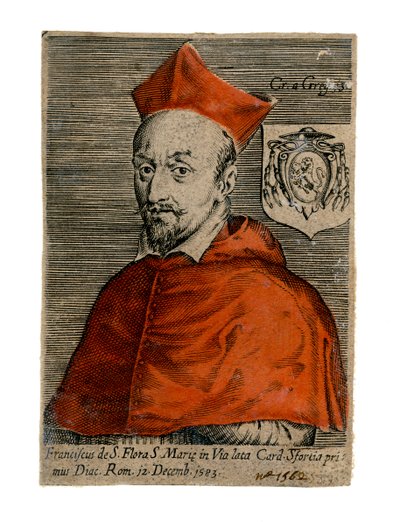 Kardinal Francesco Sforza, italiensk prest, 1500-tallet av Unbekannt