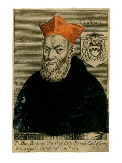 Kardinal Girolamo Bernerio, italiensk prest, 1500-tallet av Unbekannt
