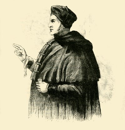 Kardinal Wolsey, ca 1500-tallet, 1890. av Unbekannt