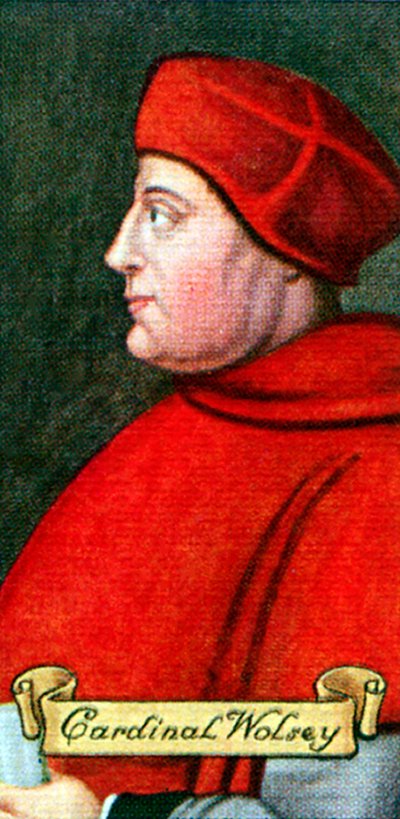 Kardinal Wolsey, hentet fra en serie sigarettkort, 1935 av Unbekannt