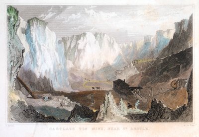Carglaze tinngruve, nær St Austell, Cornwall, England, c1825, 1837 av Unbekannt