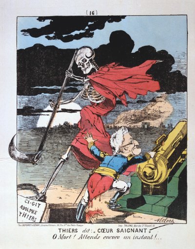 Karikatur mot Adolphe Thiers, 1871 av Unbekannt
