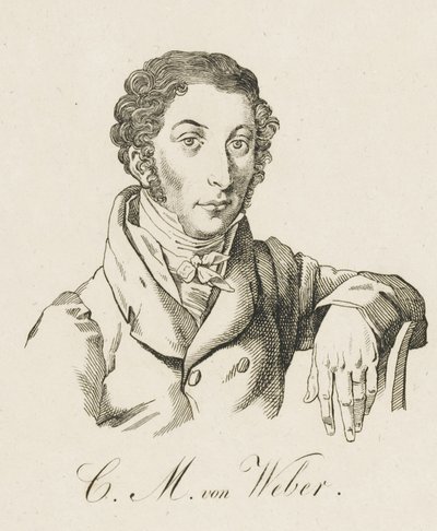Carl Maria von Weber 1786-1826, etter 1821. av Unbekannt