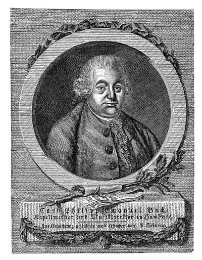 Carl Philipp Emanuel Bach 1714-1788, tysk komponist og musiker av Unbekannt
