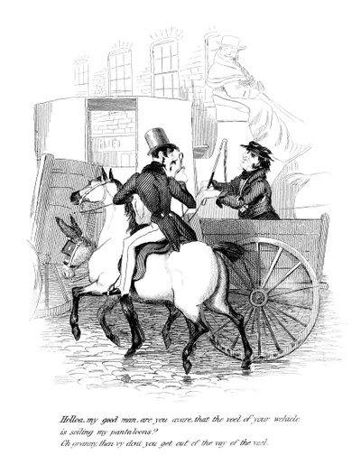 Tegneserie om ridetema, 1800-tallet av Unbekannt