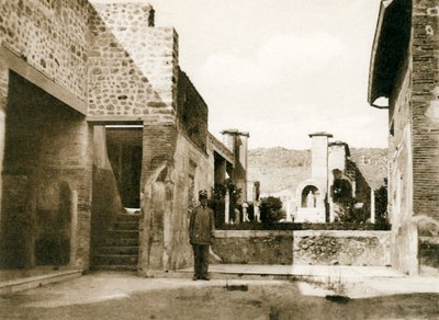 Huset til Marco Lucretius Fronto, Pompeii, Italia, ca 1900-tallet av Unbekannt