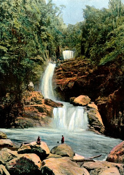 Cascade ved Namora, Madagaskar, sent på 1800-tallet av Unbekannt