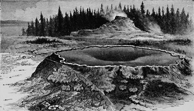 Slottsgeyser og brannbasseng, 1873, 1883 av Unbekannt