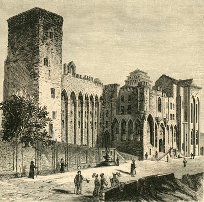 Pavenes slott, Avignon, 1890. av Unbekannt