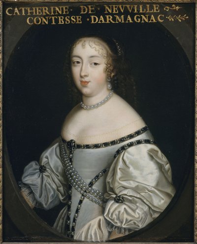 Catherine de Neufville de Villeroy, grevinne av Armagnac 1639-1707, ca 1665. av Unbekannt