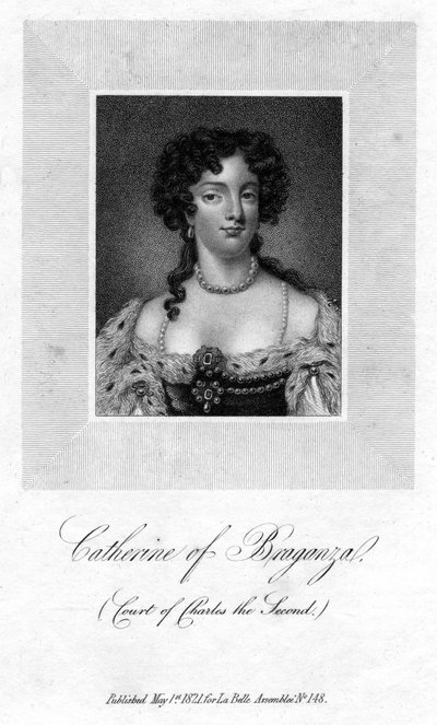 Katarina av Braganza, dronningkonsort av kong Charles II av England, 1821 av Unbekannt