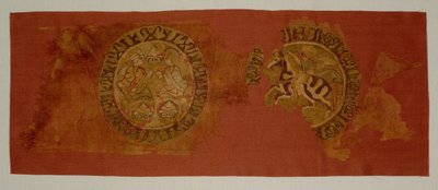 Himmelsk bankett hengende, fra graven til biskop Gurb, 1200-1284. av Unbekannt