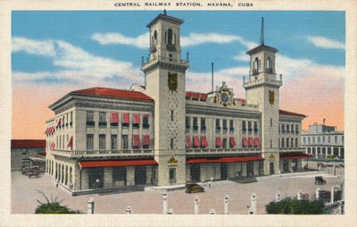 Sentralbanestasjonen, Havana, Cuba, c1910 av Unbekannt