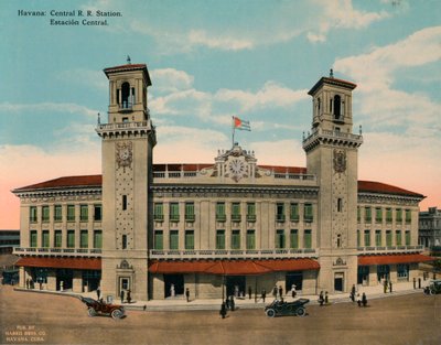 Sentralbanestasjonen, Havana, Cuba, c1920 av Unbekannt