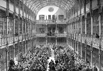 Sentralhall til Royal Army Clothing Depot, Pimlico, c1880 av Unbekannt