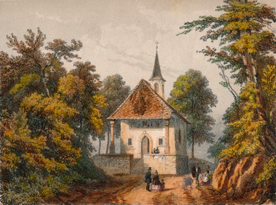 Chapelle de Guillaume-Tell, Küssnacht, midten av 1800-tallet. av Unbekannt