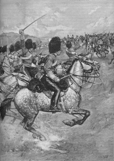 Ansvar for den tunge brigaden i slaget ved Balaclava, 1854 1906. av Unbekannt