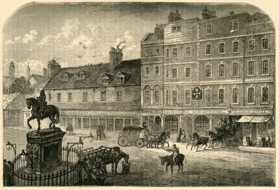 Charing Cross fra Northumberland House i 1750, 1881. av Unbekannt