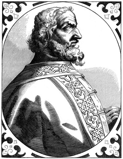 Charlemagne 712-814, den hellige romerske keiser og kongen av frankerne, 1500-tallet 1849 av Unbekannt