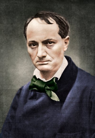 Charles Baudelaire , innflytelsesrik fransk poet, kritiker og oversetter, midten av 1800-tallet. av Unbekannt