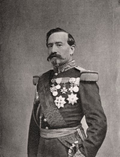 Charles Denis Bourbaki , fransk soldat og general, 1868 av Unbekannt