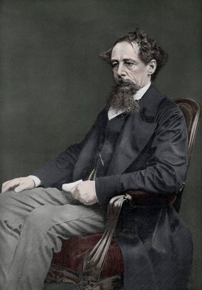 Charles Dickens , engelsk forfatter fra 1800-tallet, 1910 av Unbekannt