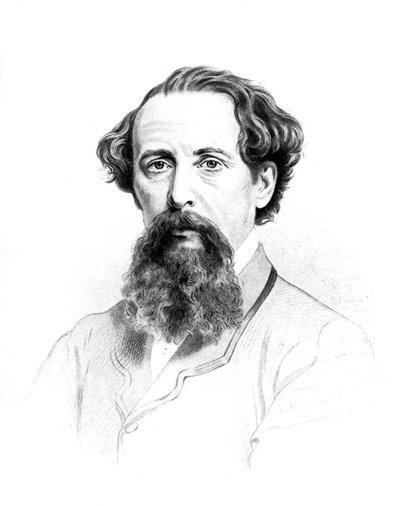 Charles Dickens , engelsk forfatter fra 1800-tallet, 1910 av Unbekannt