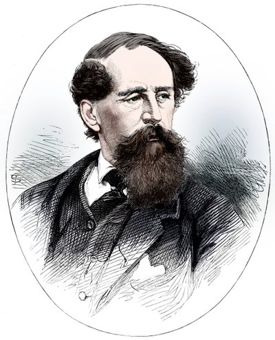 Charles Dickens , engelsk forfatter fra 1800-tallet av Unbekannt