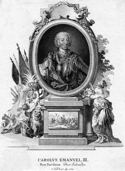 Charles Emmanuel III av Sardinia, hertug av Savoy og konge av Sardinia, 1701-1773 av Unbekannt