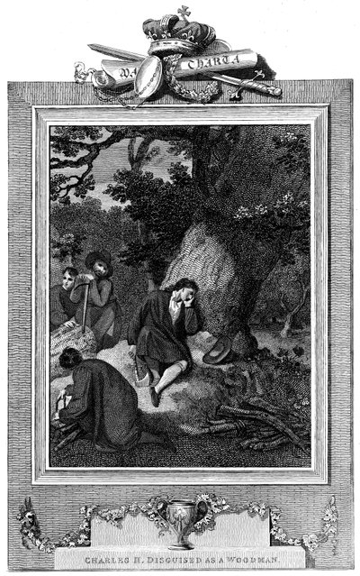 Charles II, konge av Storbritannia og Irland 1660-1685, c1824 av Unbekannt