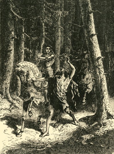 Charles VI i Le Mans-skogen, 1392, 1890. av Unbekannt