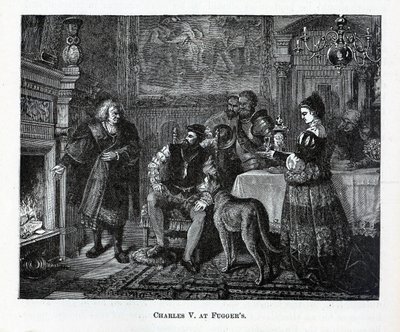 Charles V i Fuggers, 1882 av Unbekannt
