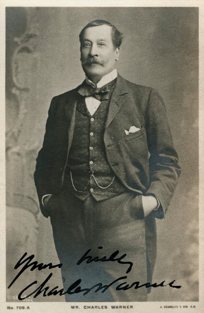 Charles Warner , engelsk skuespiller, c1890-c1909 av Unbekannt