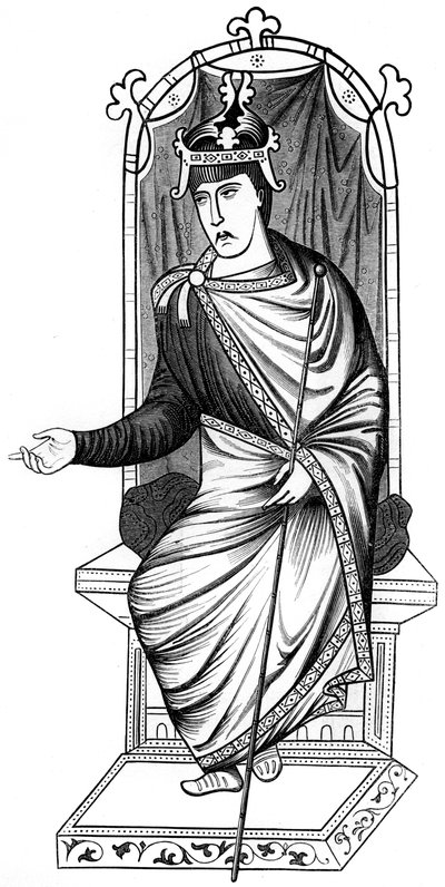 Charles the Bald, 900-tallet, 1849 av Unbekannt
