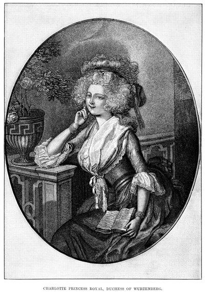 Charlotte Princess Royal, hertuginne av Wurtemberg, 1800-tallet av Unbekannt