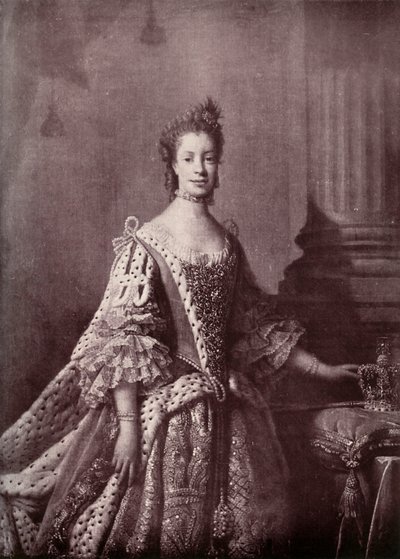 Charlotte Sophia av Mecklenburg-Strelitz, dronningkonsort av George III, 1761–1762, 1919 av Unbekannt