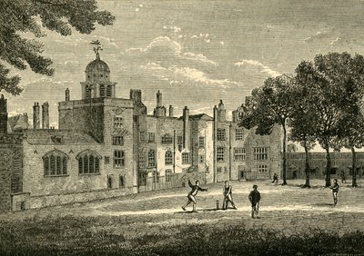 Charterhouse - The Quadrangle, c1872. av Unbekannt