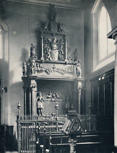 Charterhouse. Thomas Suttons-monumentet i kapellet, 1925 av Unbekannt