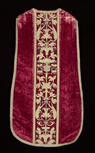 Chasuble, sent på 1600-tallet. av Unbekannt