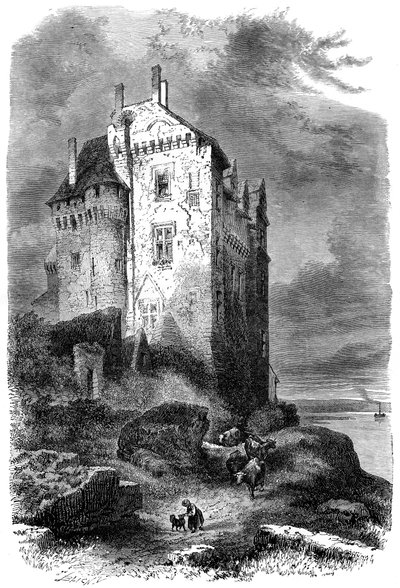 Chateau de Montsoreau, Frankrike, 1400-tallet 1882-1884 av Unbekannt