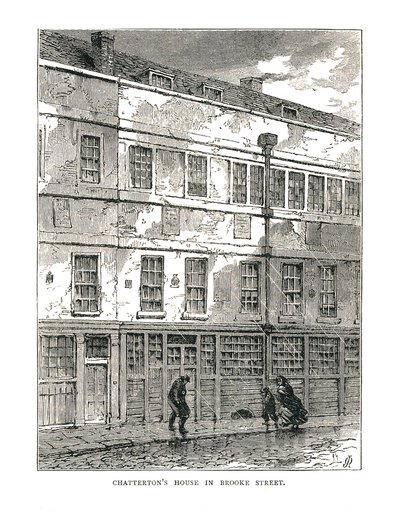 Chattertons House i Brooke Street, 1878 av Unbekannt