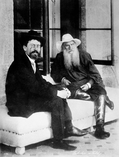 Tsjekhov og Tolstoj, slutten av 1800-tallet av Unbekannt
