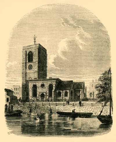Chelsea kirke, 1860, c1876. av Unbekannt