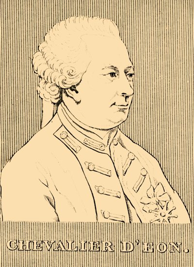 Chevalier DEon, 1728-1810, 1830. av Unbekannt