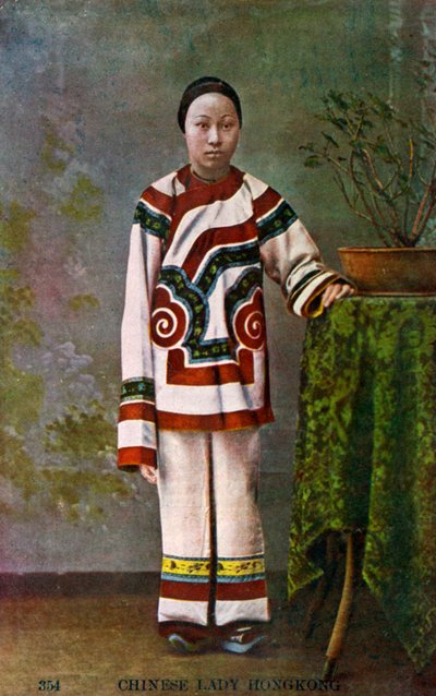 Kinesisk kvinne, Hong Kong, 1900-tallet av Unbekannt