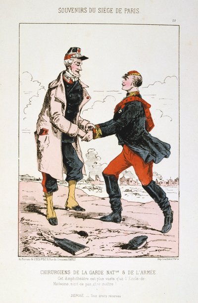Kirurger fra nasjonalgarden og hæren, beleiringen av Paris, fransk-prøyssisk krig, 1870-1871. av Unbekannt