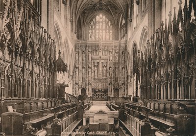 Choir of Winchester Cathedral, Hampshire, tidlig på 1900-tallet av Unbekannt