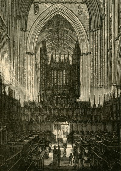Kor fra York Minster, 1898. av Unbekannt