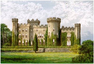 Cholmondeley Castle, Cheshire, hjemmet til Marquis of Cholmondeley, c1880 av Unbekannt