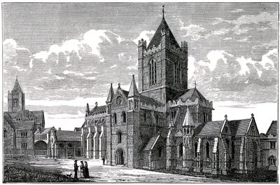 Christ Church Cathedral, Dublin, 1800-tallet av Unbekannt